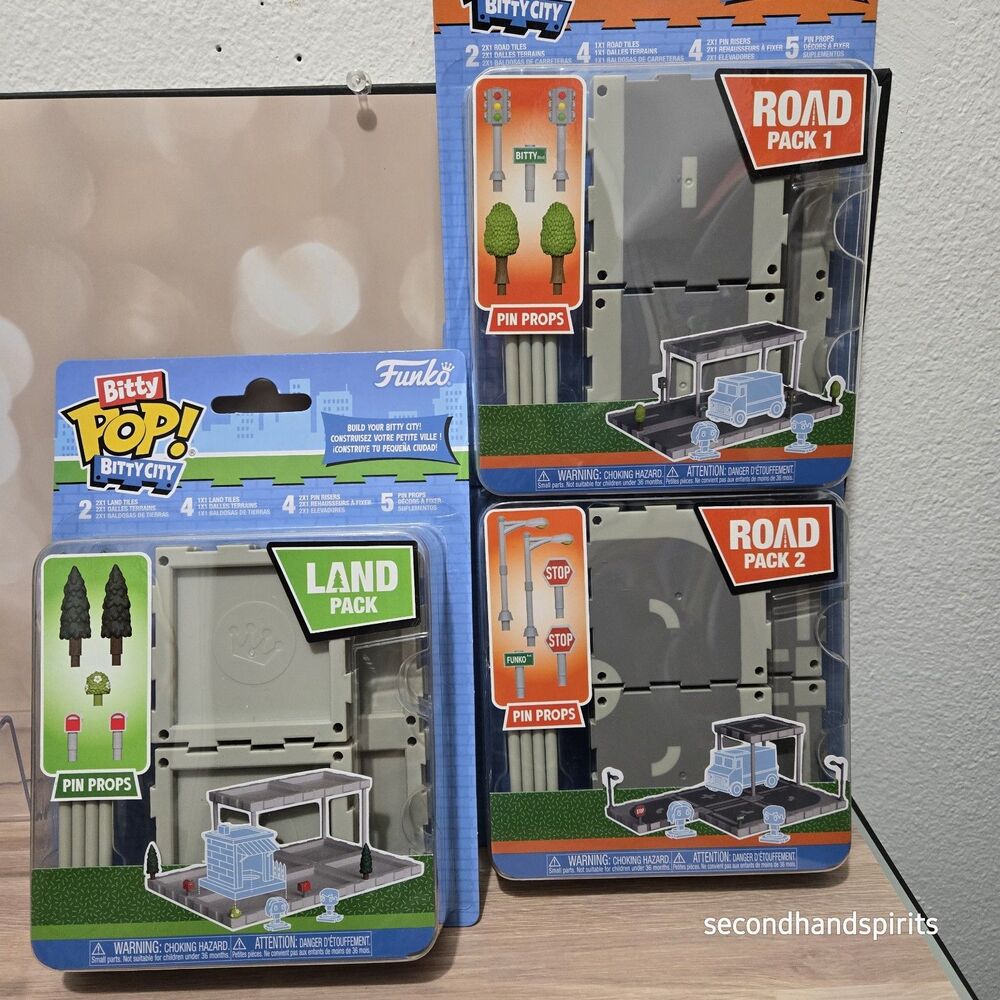 Funko Bitty City: Road Pack 1 & 2 /plus  Land Pack